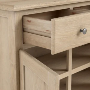 Celine Washed Oak Extra Large Sideboard - Gambar 6